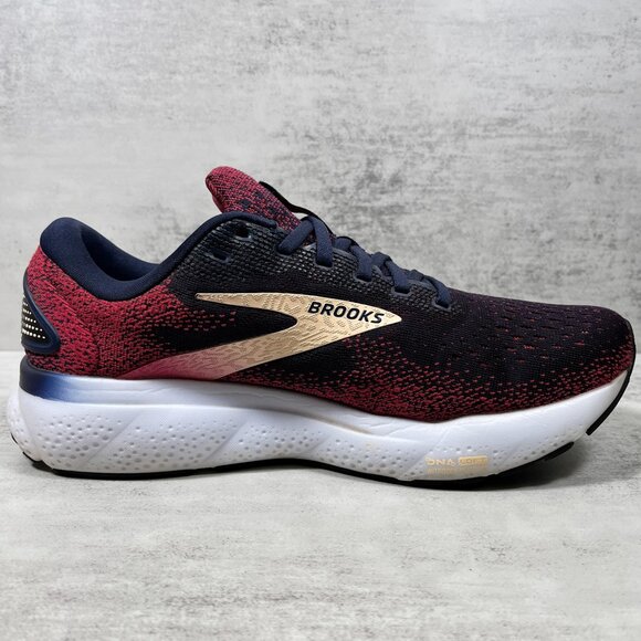 Brooks Ghost 16 Running Shoes - Women's Size 8.5 Wide - Blue Pink - Picture 2 of 10